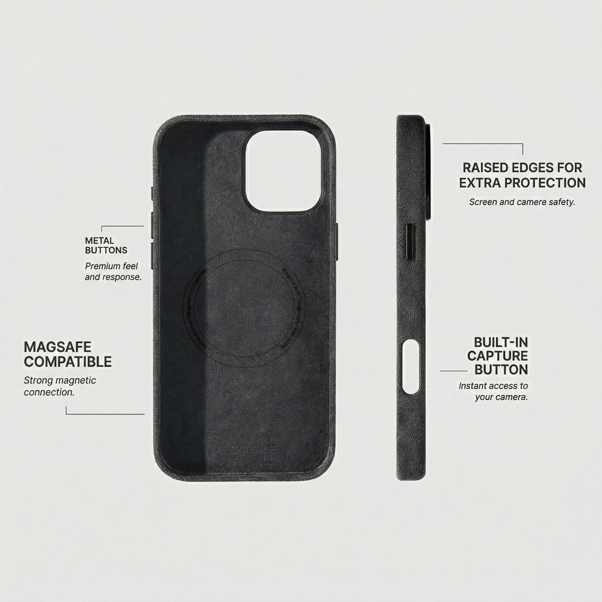 iPhone 16 Pro Max - Alcantara Case - Space Grey