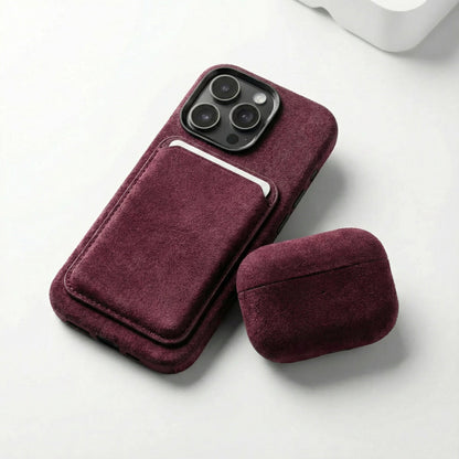 iPhone 16 Pro Max - Alcantara Case - Wine Red