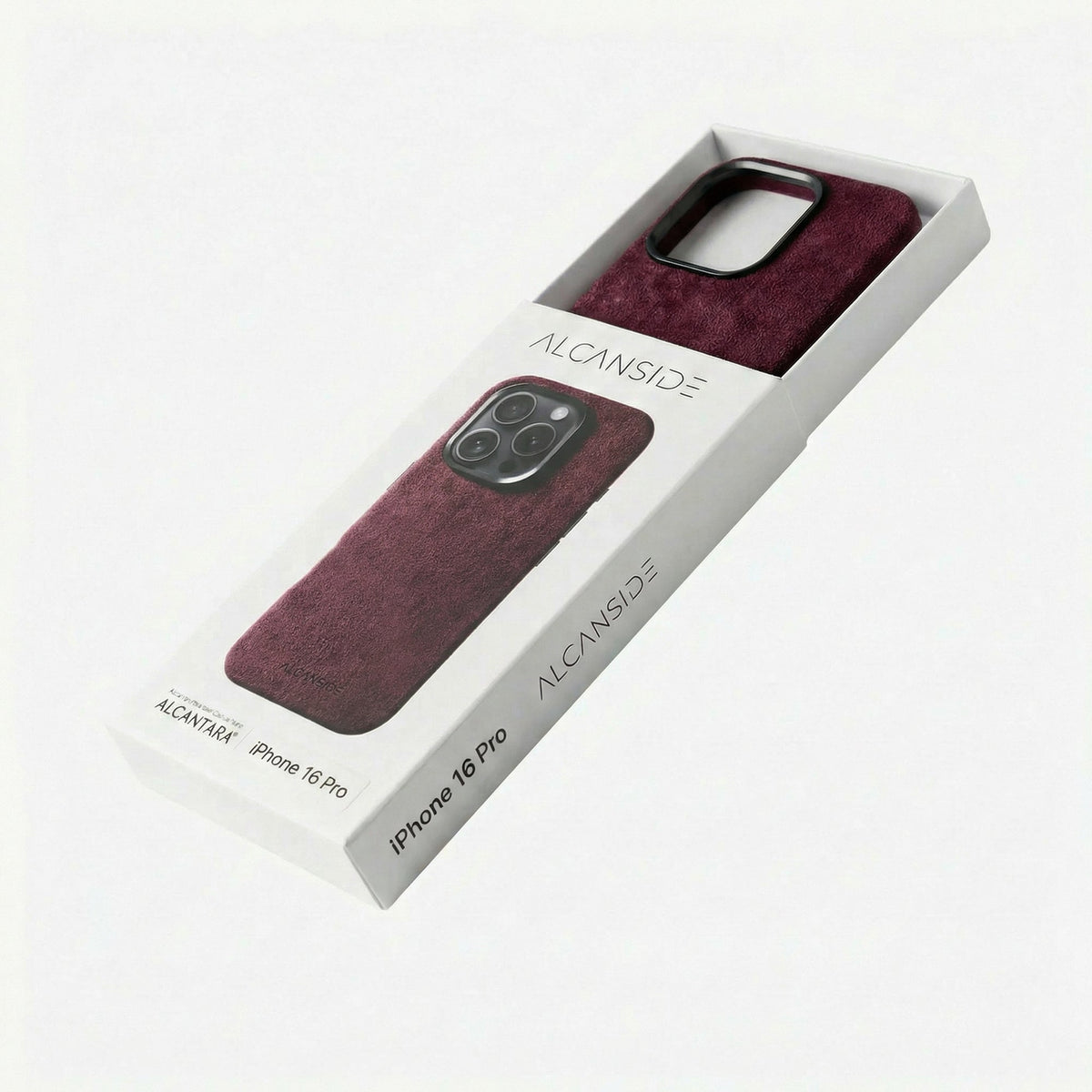 iPhone 16 Pro - Alcantara Case - Wine Red