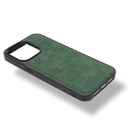 iphone 16 pro max alcantara back cover - Midnight Green