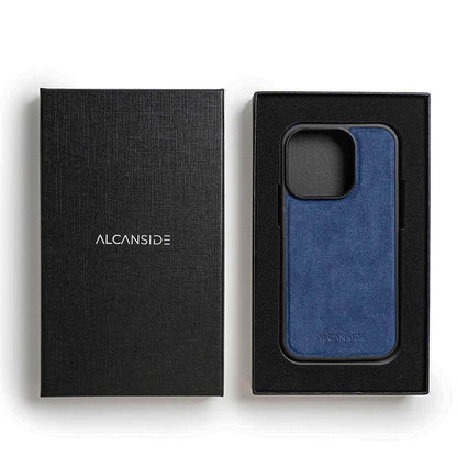iphone 15 pro max alcantara back cover - Ocean Blue