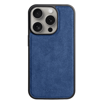 iphone 16 pro max alcantara back cover - Ocean Blue
