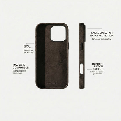 iPhone 16 Pro Max - Alcantara Case - Chocolate Brown