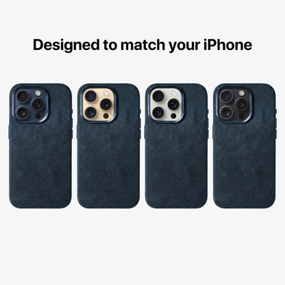 iPhone 15 Pro Max - Alcantara Case - Navy Blue