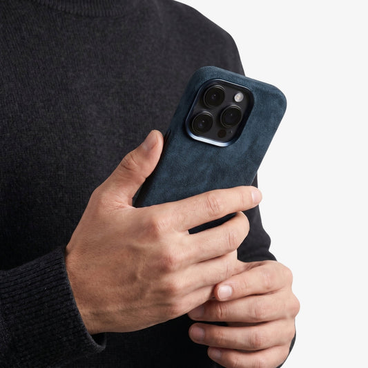 iPhone 16 Pro Max - Alcantara Case - Navy Blue