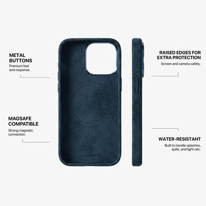 iPhone 15 Pro Max - Alcantara Case - Navy Blue