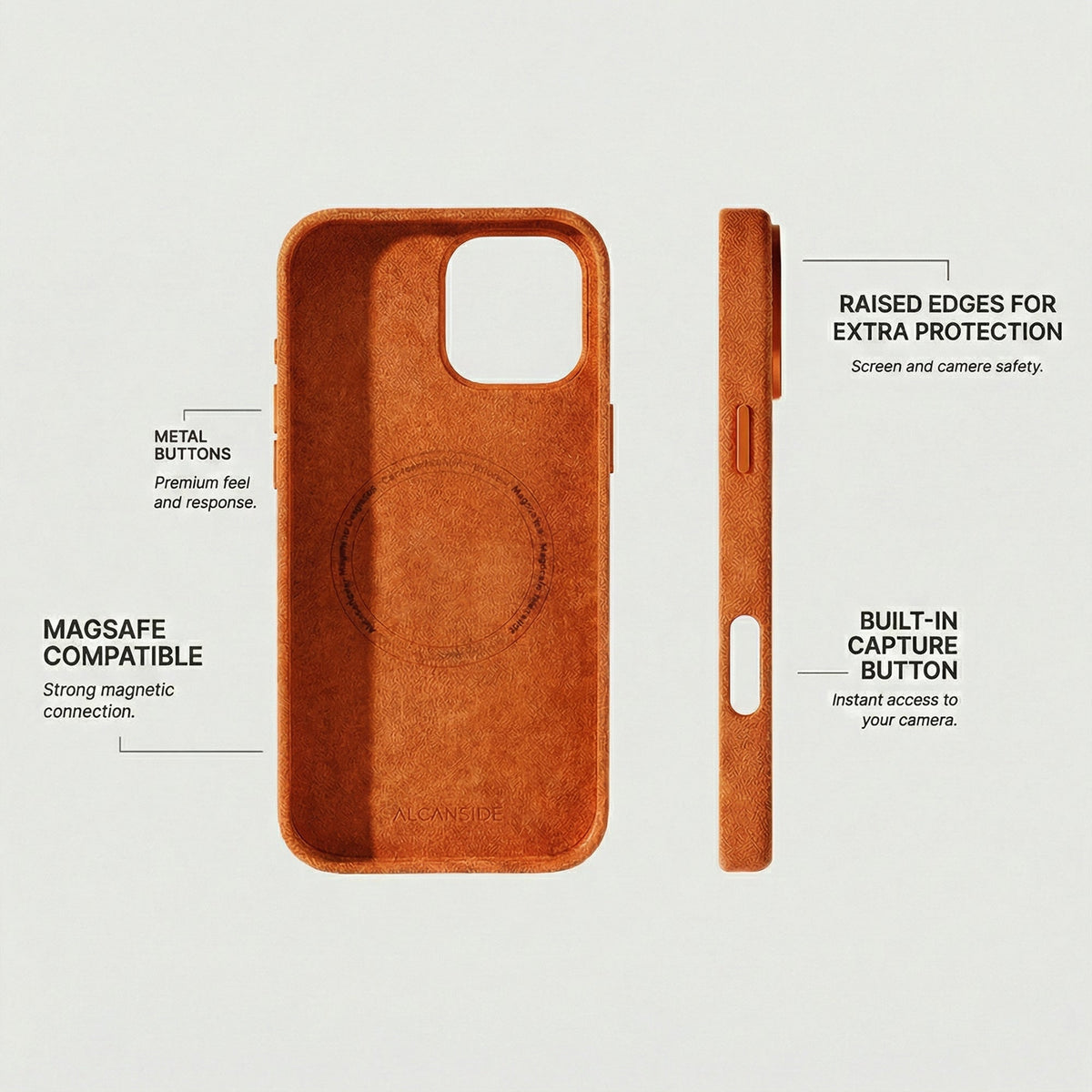 iPhone 16 Pro Max - Alcantara Case - Orange