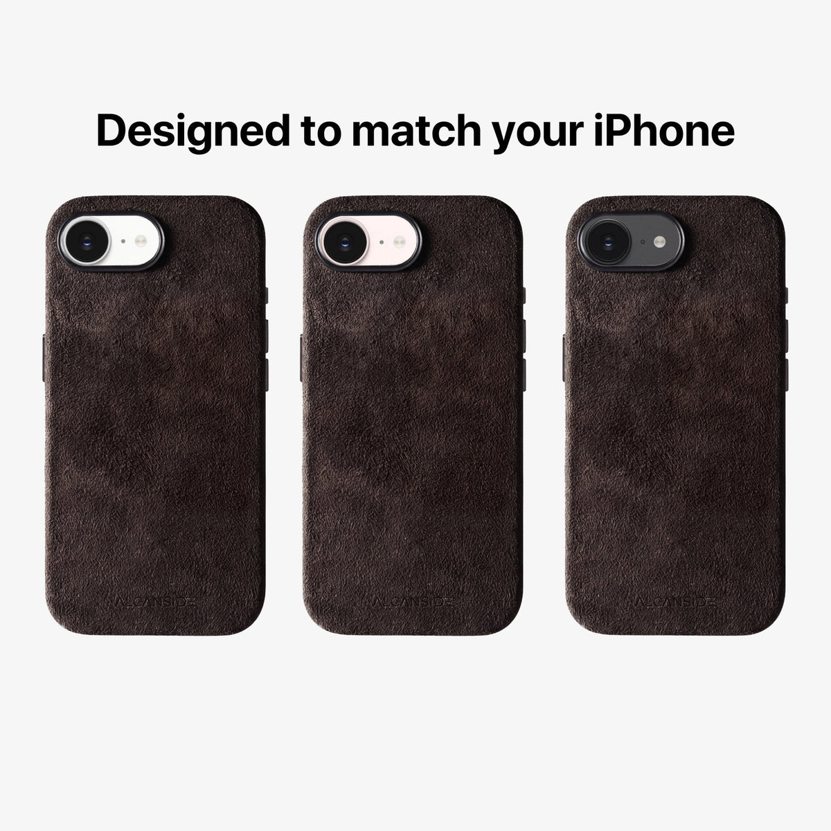 iPhone 16e - Alcantara Case - Chocolate Brown