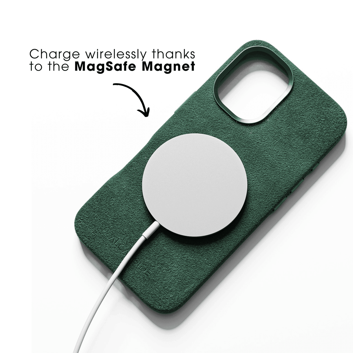 iPhone 16 - Alcantara Case - Midnight Green