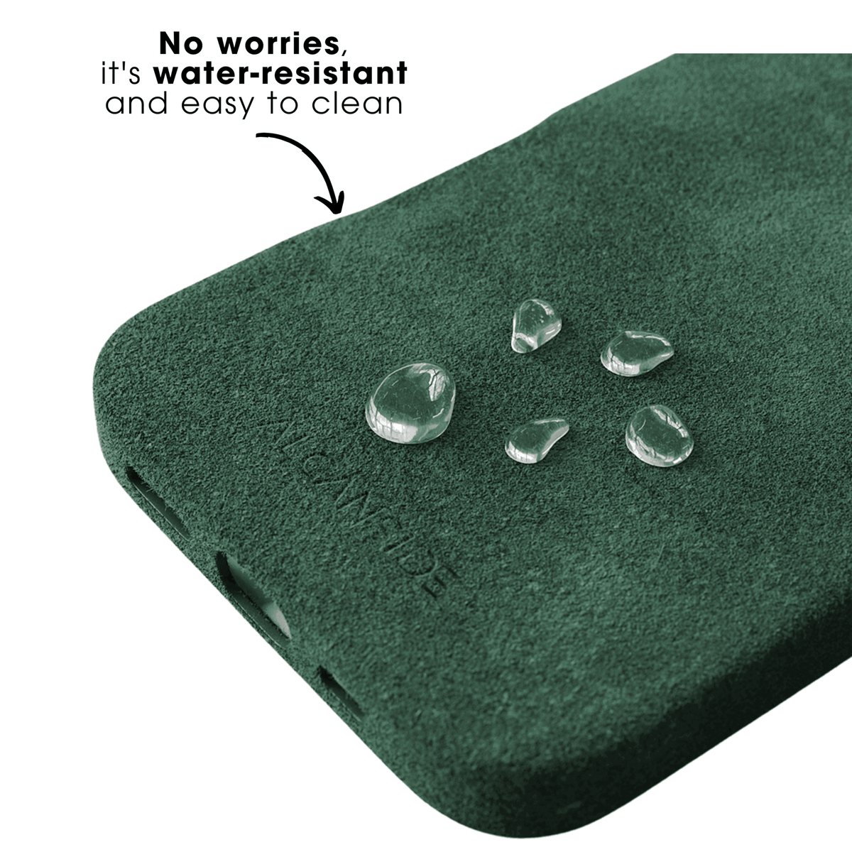 iPhone 16e - Alcantara Case - Midnight Green