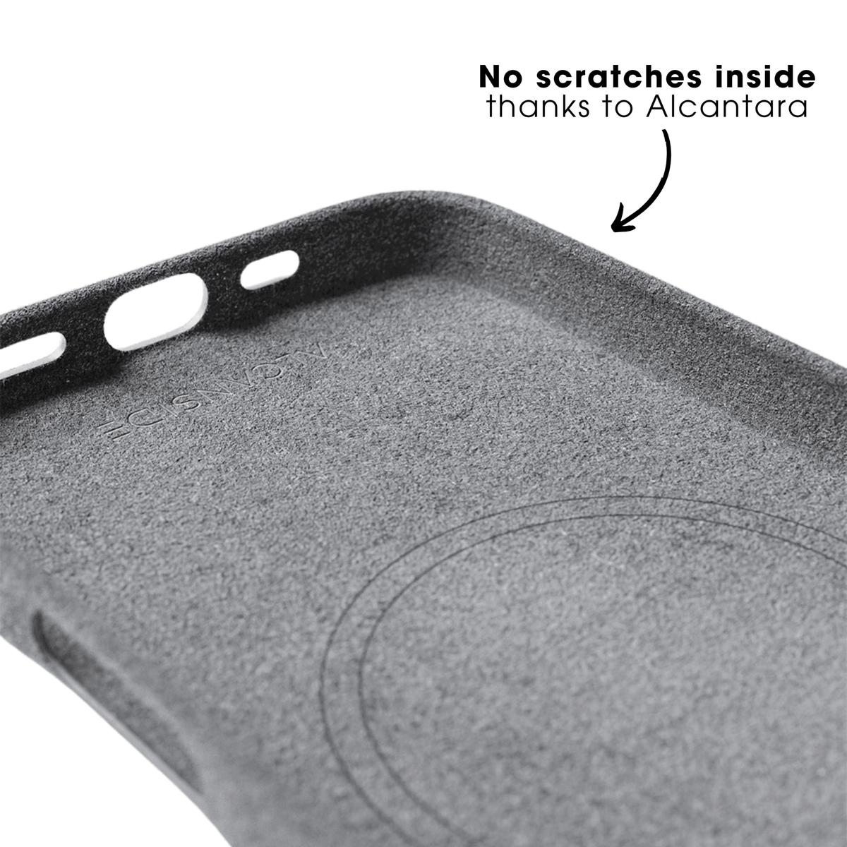 iPhone 17e - Alcantara Case - Nardo Gray