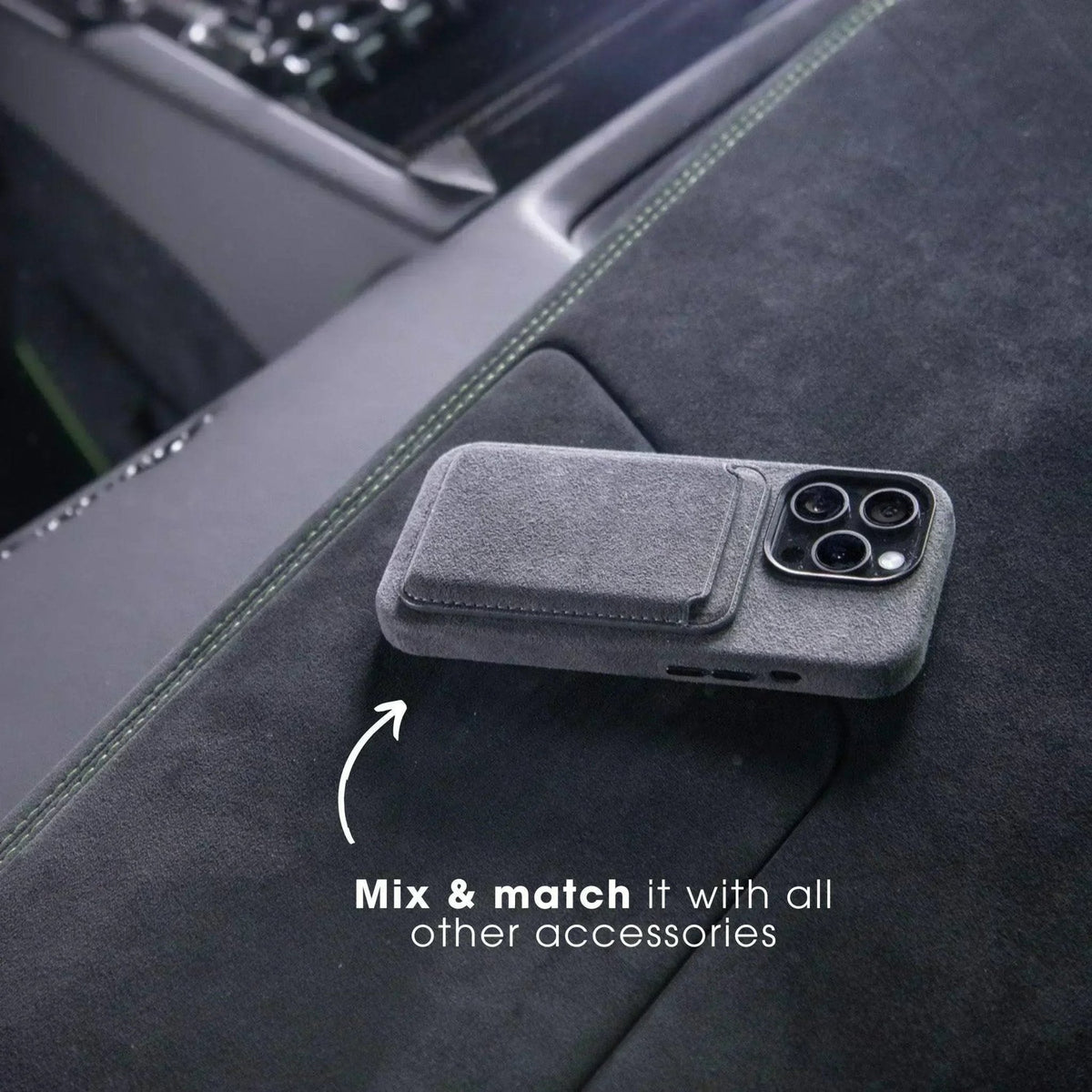 iPhone 16 Plus - Alcantara Case - Nardo Gray