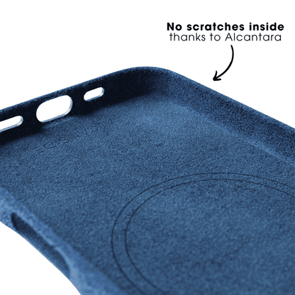iPhone 16e - Alcantara Case - Ocean Blue