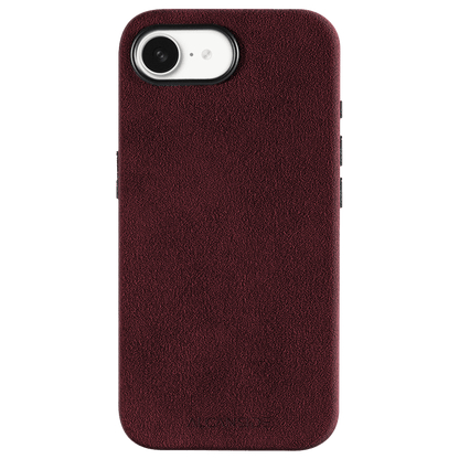 iphone alcantara case - Wine Red