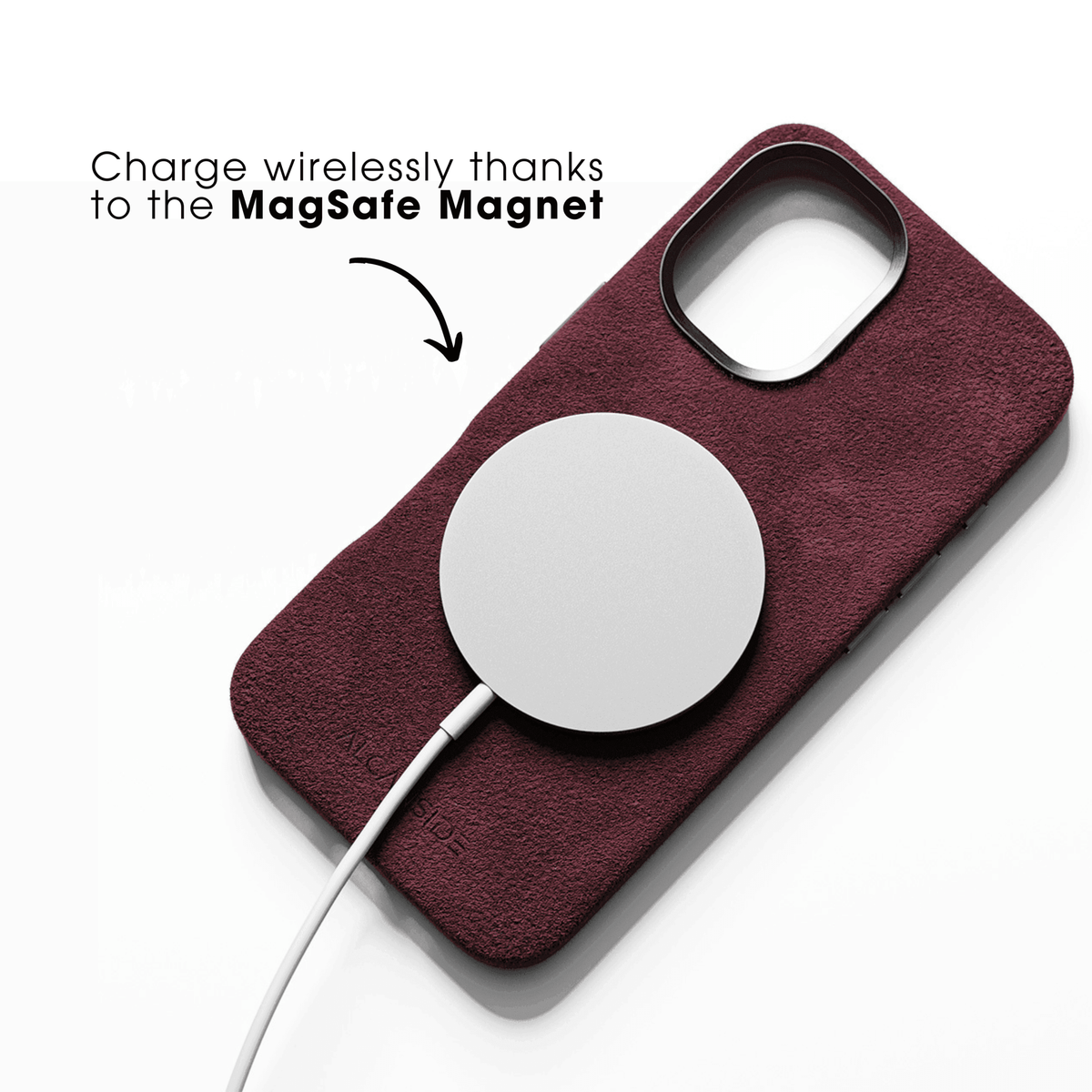 iPhone 17e - Alcantara Case - Wine Red