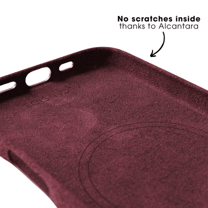 iPhone 17e - Alcantara Case - Wine Red