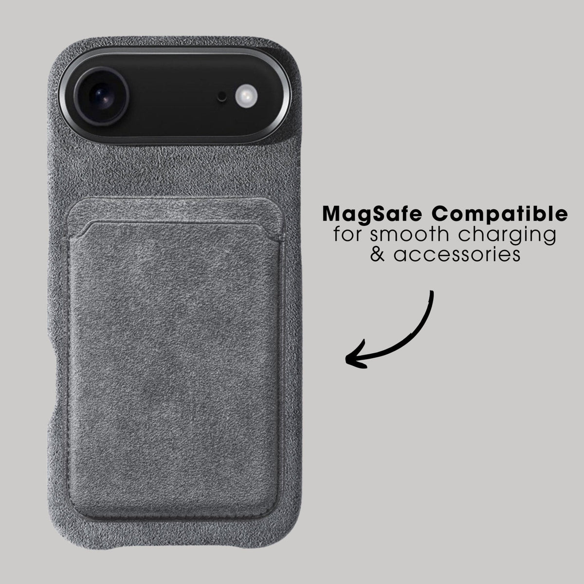 iPhone Alcantara Case - Nardo Gray