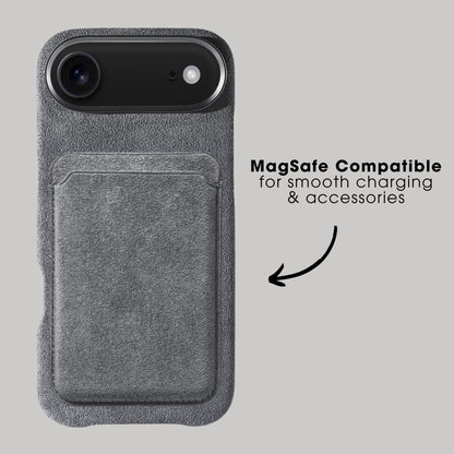 iphone alcantara case - Nardo Gray