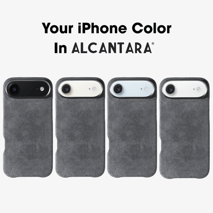 iphone alcantara case - Nardo Gray