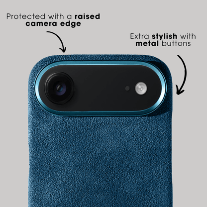 iphone alcantara case - Ocean Blue