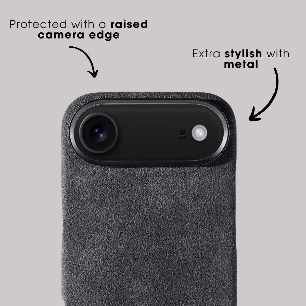 iPhone Alcantara Case - Space Grey