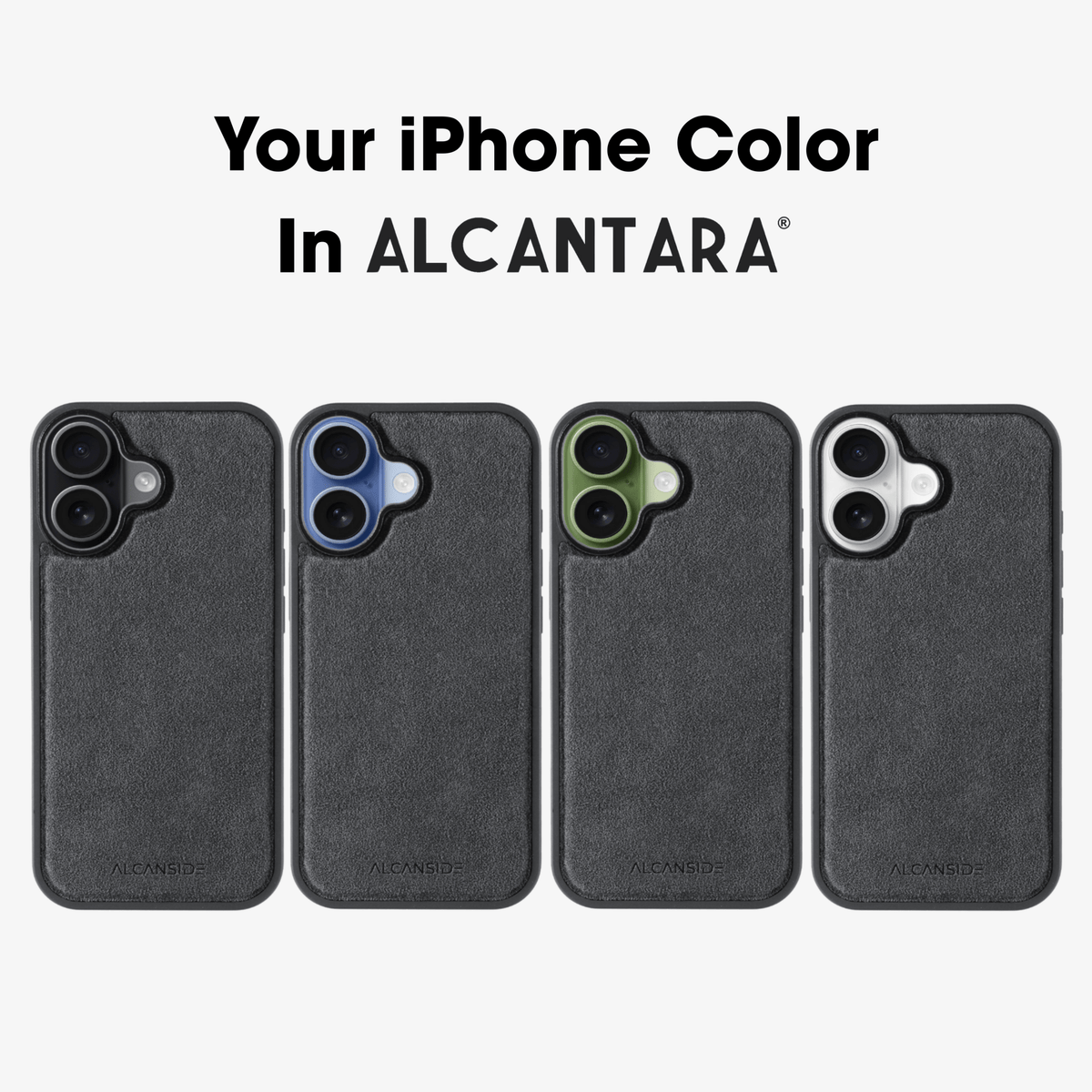 iPhone 17 - Alcantara Back Cover - Space Grey