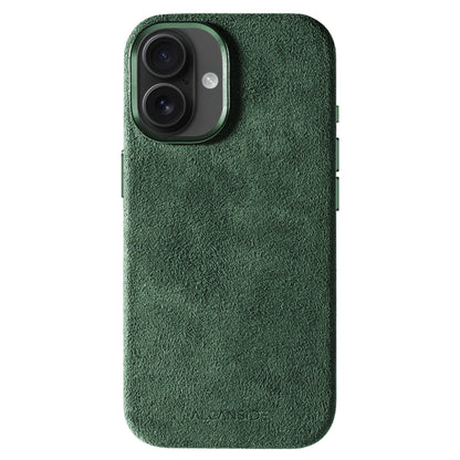 iphone alcantara case - Midnight Green