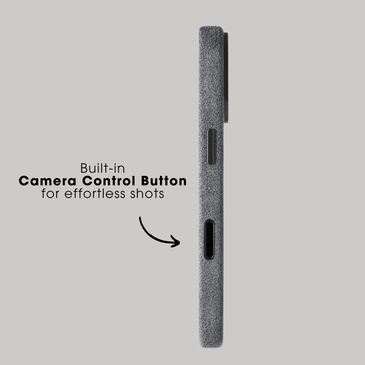 iPhone Alcantara Case - Nardo Gray