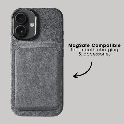 iphone alcantara case - Nardo Gray