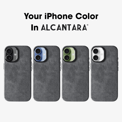 iphone alcantara case - Nardo Gray