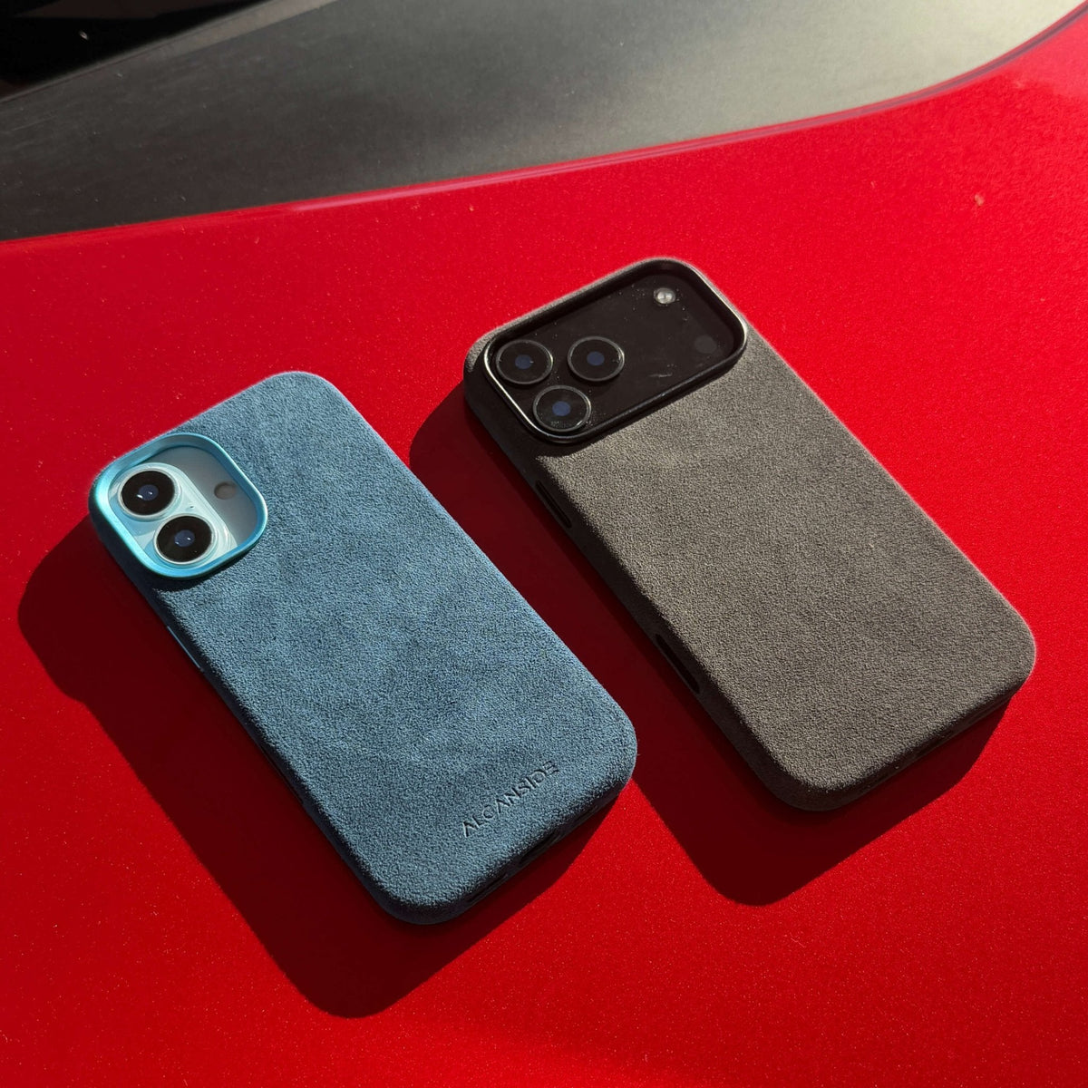 iPhone Alcantara Case - Ocean Blue