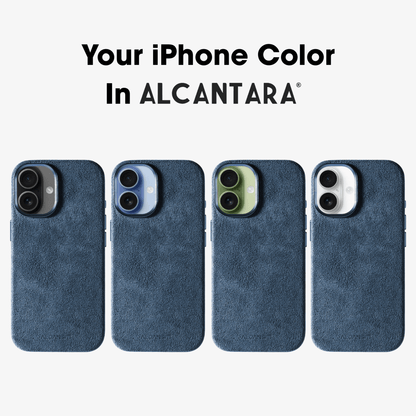 iphone alcantara case - Ocean Blue
