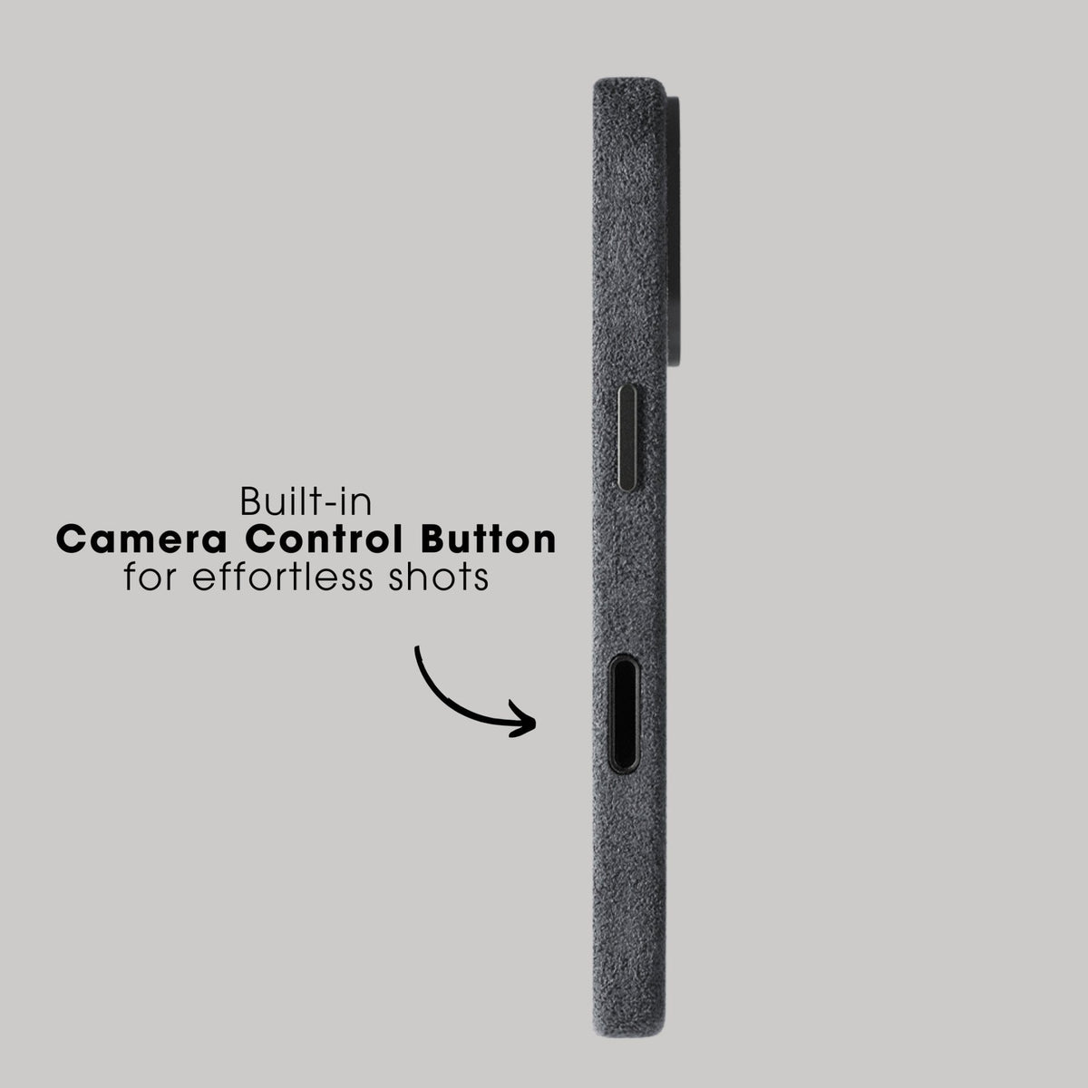 iPhone Alcantara Case - Space Grey