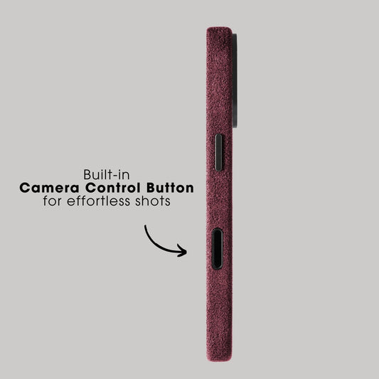 iPhone 17 - Alcantara Case - Wine Red