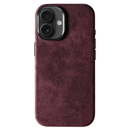 iphone alcantara case - Wine Red