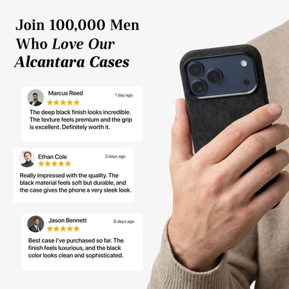iPhone 17 Pro Max - Alcantara Case - Deep Black