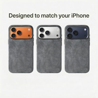 iphone alcantara case - Nardo Gray