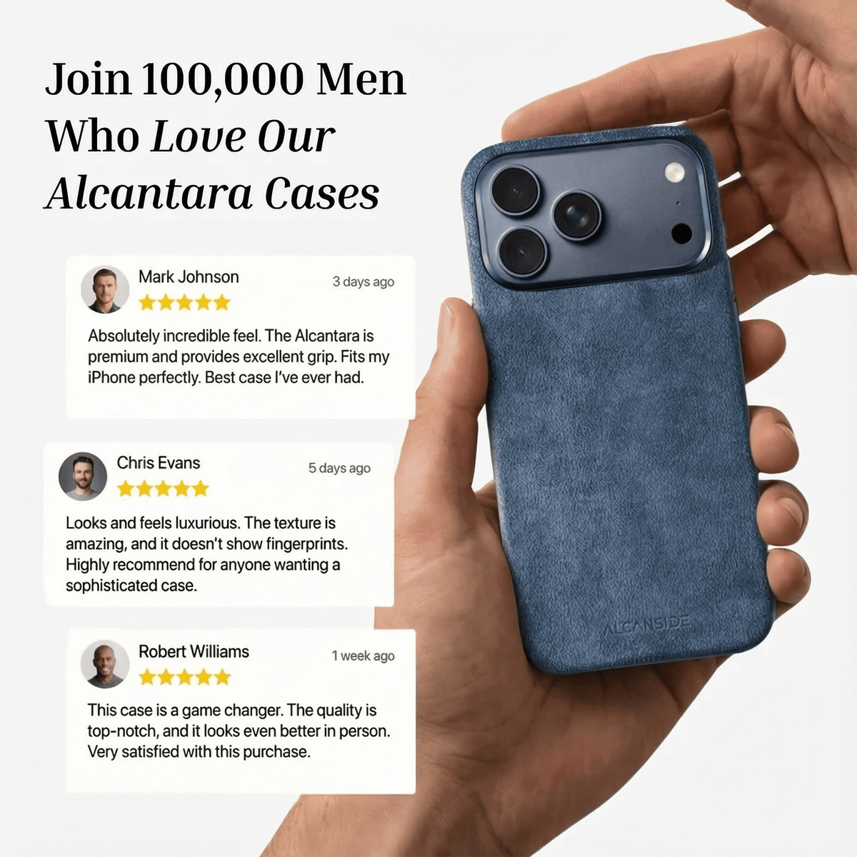 iPhone 17 Pro Max - Alcantara Case - Ocean Blue