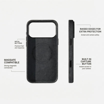 iphone 18 pro max alcantara case - Space Grey