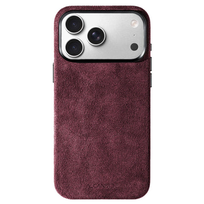 iphone alcantara case - Wine Red