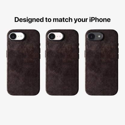 iPhone 17e - Alcantara Case - Chocolate Brown