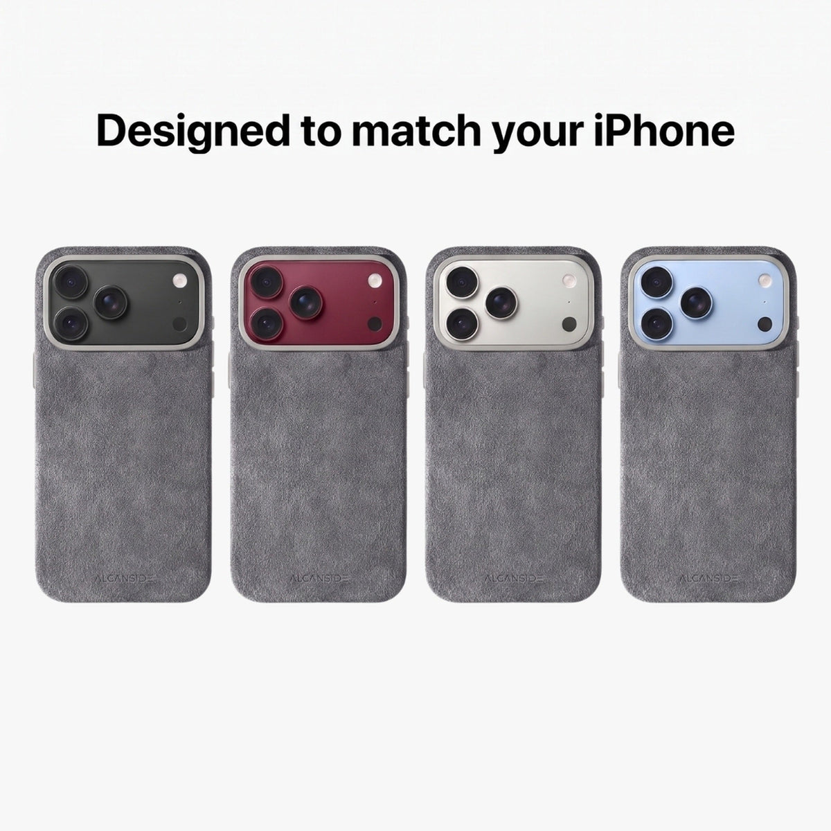iPhone Alcantara Case - Nardo Gray