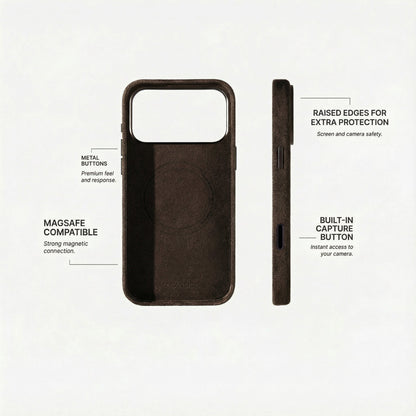 iPhone 17 Pro Max - Alcantara Case - Chocolate Brown