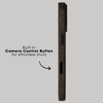 iPhone 17 - Alcantara Case - Chocolate Brown
