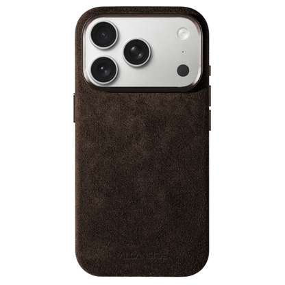 iphone alcantara case - Chocolate Brown