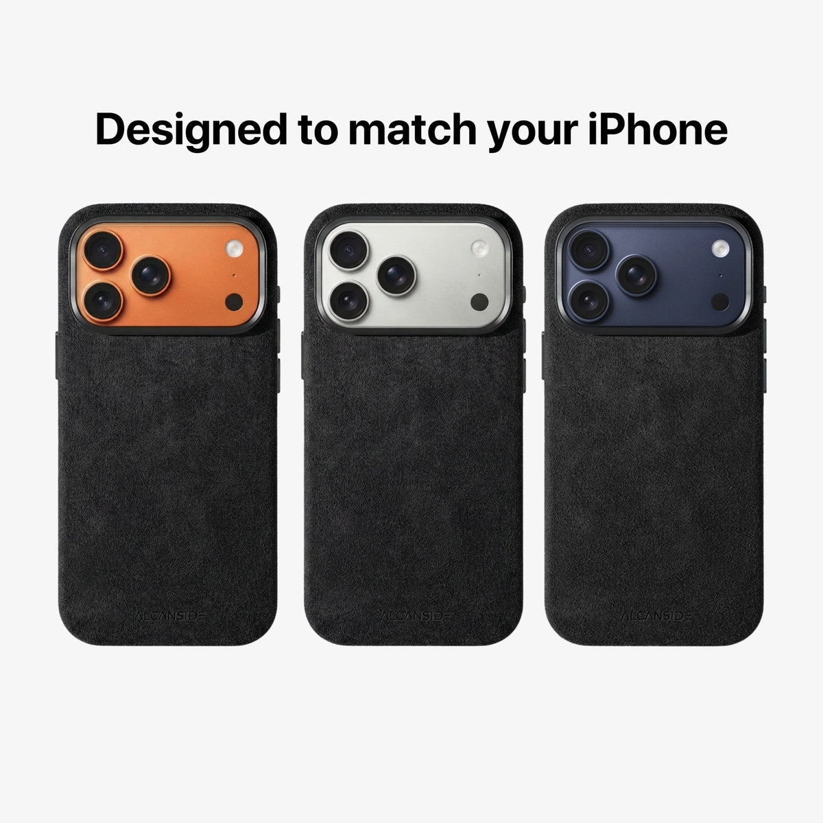 iPhone Alcantara Case - Deep Black