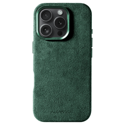 iphone alcantara case - Midnight Green