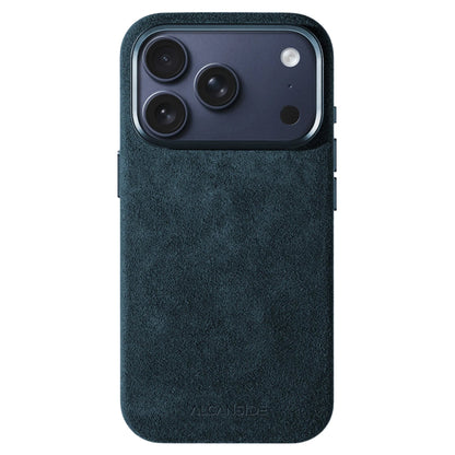 iphone alcantara case - Navy Blue