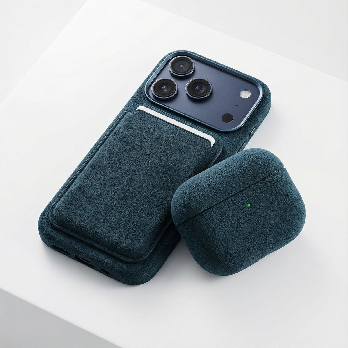 iPhone Alcantara Case - Navy Blue