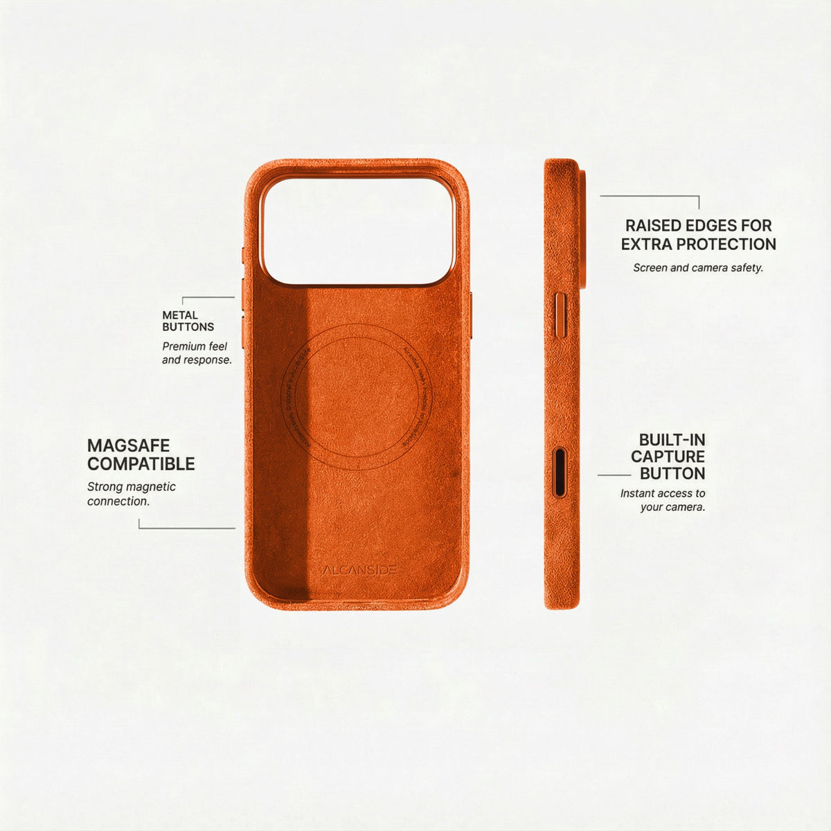 iPhone 18 Pro Max - Alcantara Case - Orange